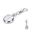Vintage Stainless Steel Pocket Watch Keychain Cute Quartz Mini Timepiece Gift 1