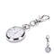 Vintage Stainless Steel Pocket Watch Keychain Cute Quartz Mini Timepiece Gift 1