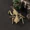 Brass Mantis Figurine Antique Copper Praying Mantis Statue Desk Collectible 0