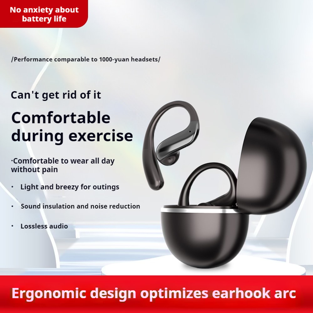 True Wireless Ear Hook Bluetooth Earphones With Noise Cancellation And Long Battery Life 3