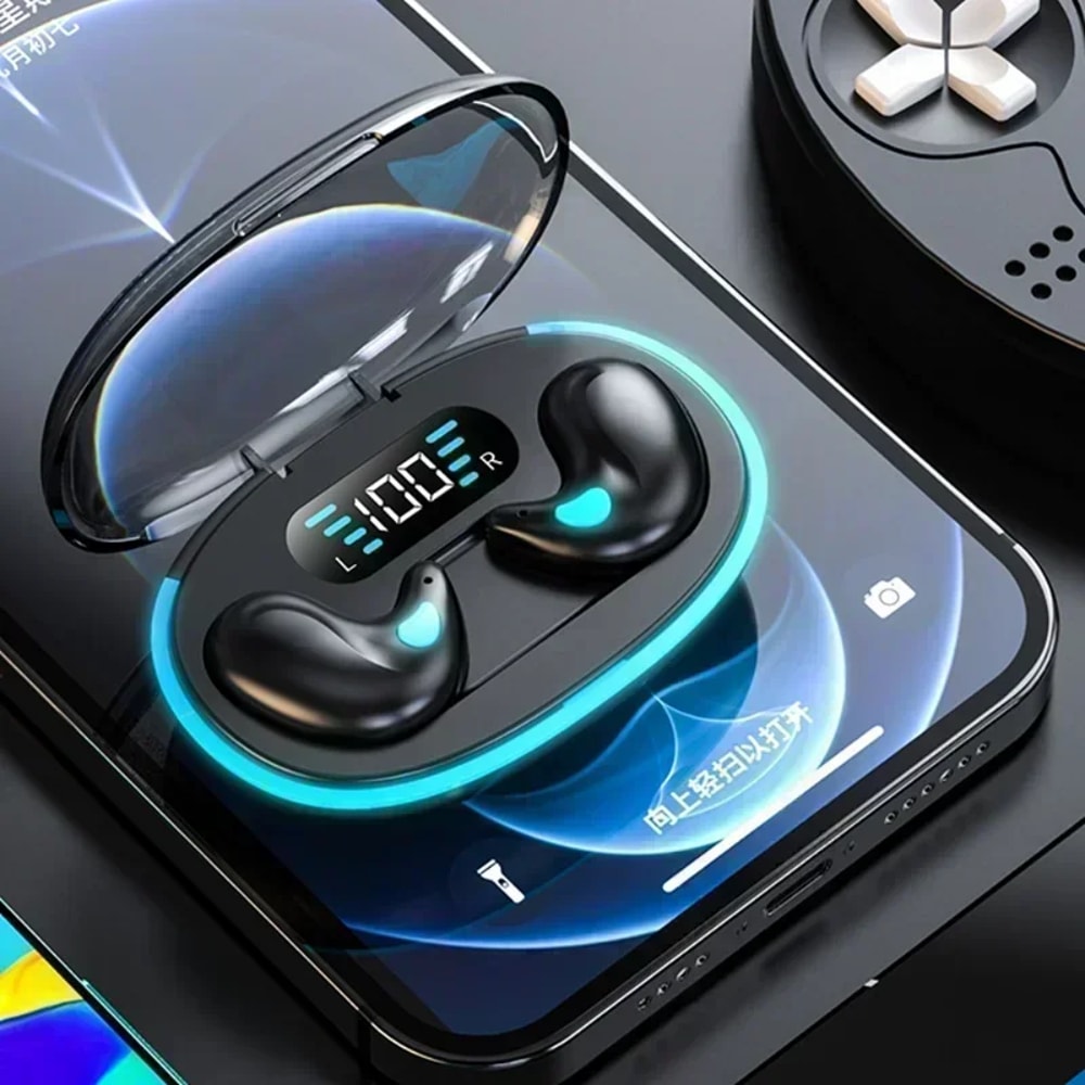 Ultra Slim Sleeping Earbuds Wireless Mini Bluetooth Earbuds For Comfort Fit HD Calls 6