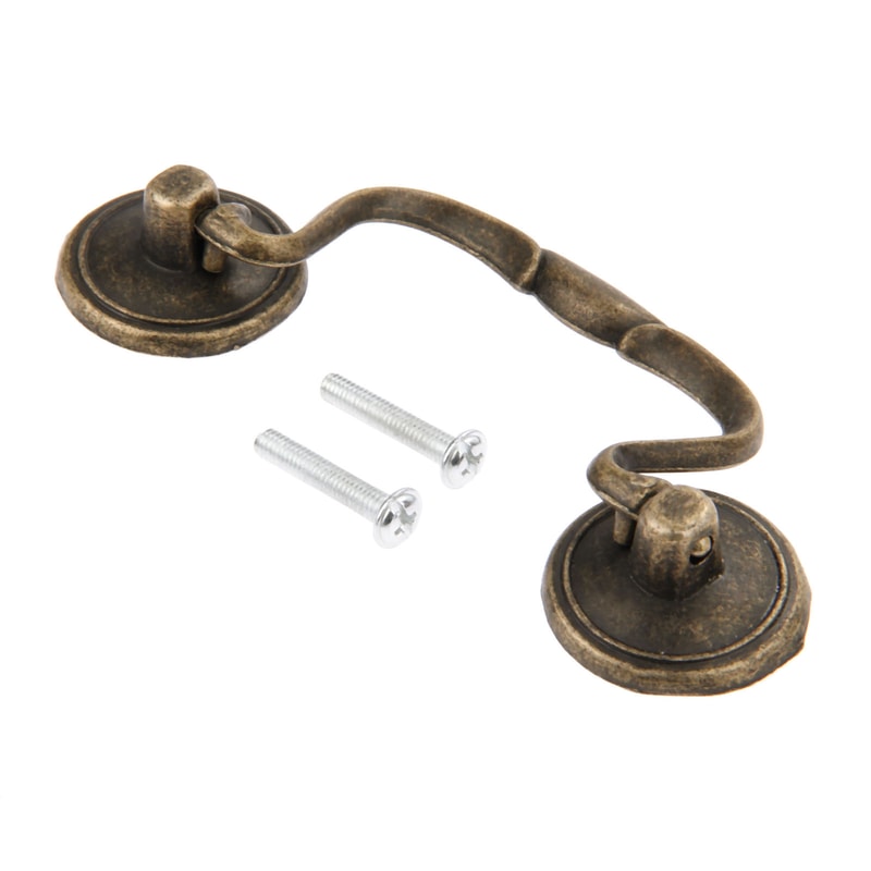 Vintage Bronze Cabinet Handles Antique Drawer Pulls for Kitchen Furniture Upgrade