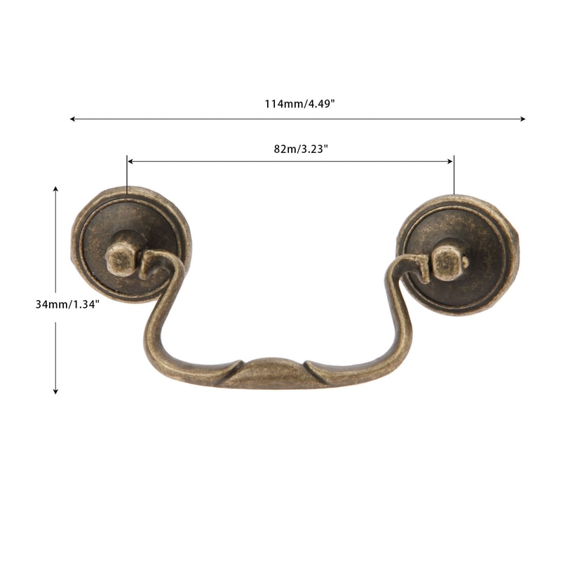 Vintage Bronze Cabinet Handles Antique Drawer Pulls for Kitchen Furniture Upgrade