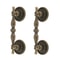 Vintage Cabinet Handles Antique Brass Drawer Pulls European Lace Design
