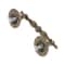 Vintage Cabinet Handles Antique Brass Drawer Pulls European Lace Design