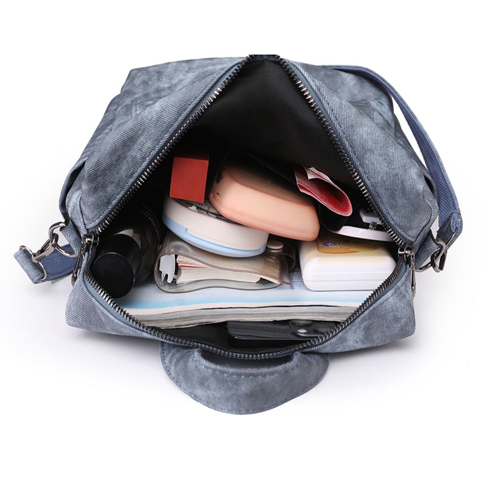 Urban Chic Leather Backpack Women Large Capacity Fashion Travel Backpack