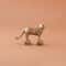 Vintage Brass Ski Cat Tea Pet Figurine Mini Desk Decor 2