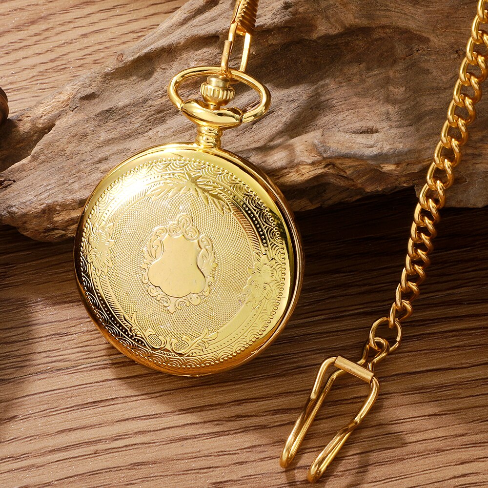 Steampunk Pocket Watch Necklace with Roman Numerals Vintage Antique Pendant Timepiece