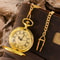Steampunk Pocket Watch Necklace with Roman Numerals Vintage Antique Pendant Timepiece