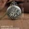 Vintage Roman Numeral Pocket Watch Necklace With Hollow Carved Case Quartz Timepiece 7