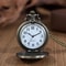 Vintage Roman Numeral Pocket Watch Necklace With Hollow Carved Case Quartz Timepiece 2