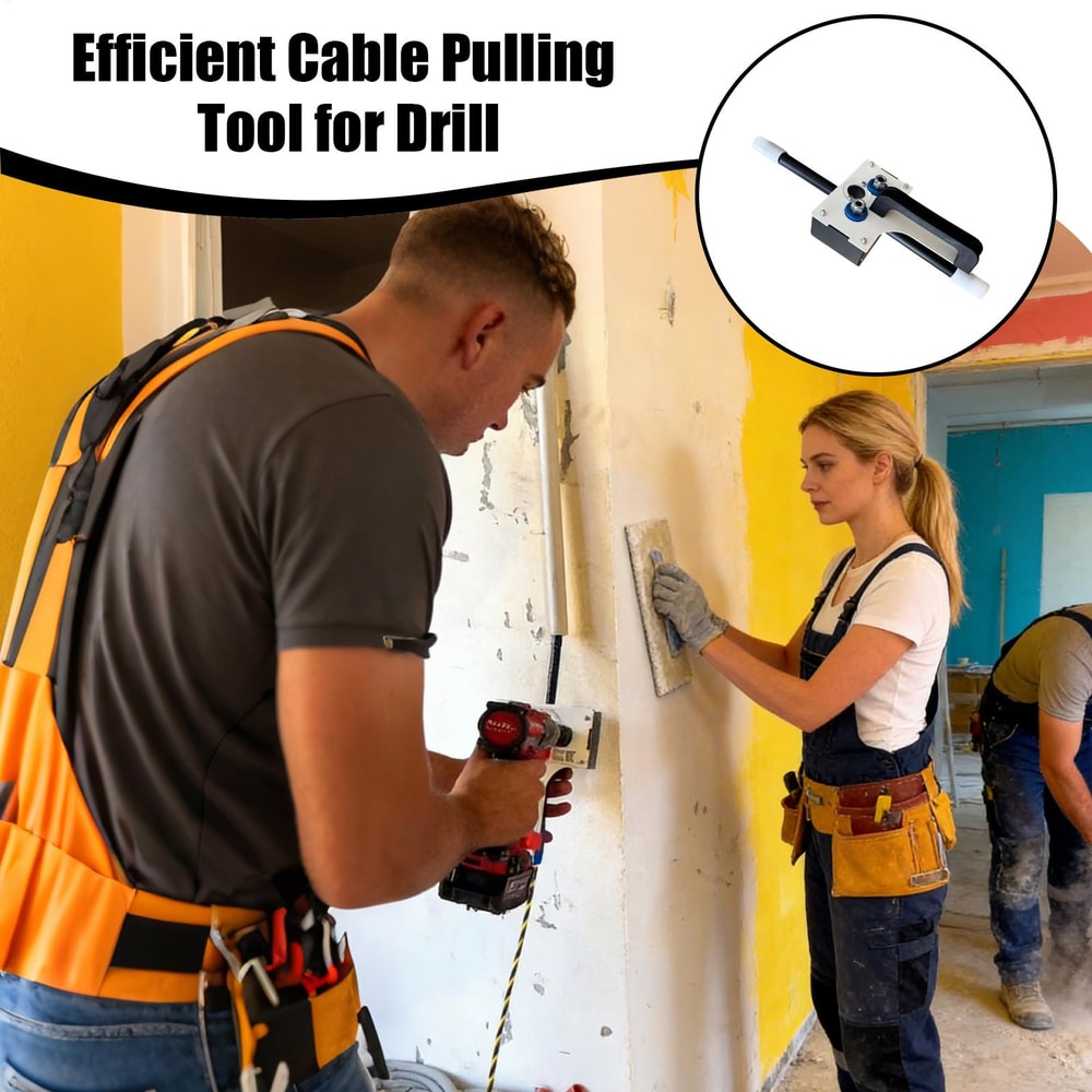 Heavy Duty Wire Puller Tool Cable Pulling Tool For Electricians And Tight Spaces 2