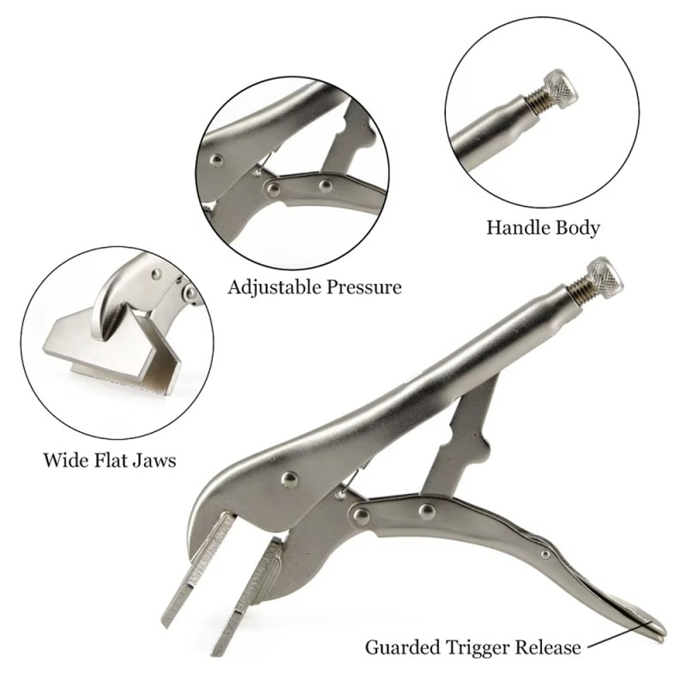 Adjustable Locking Vice Grip Pliers Carbon Steel Welding Clamp With Ergonomic Handle 2