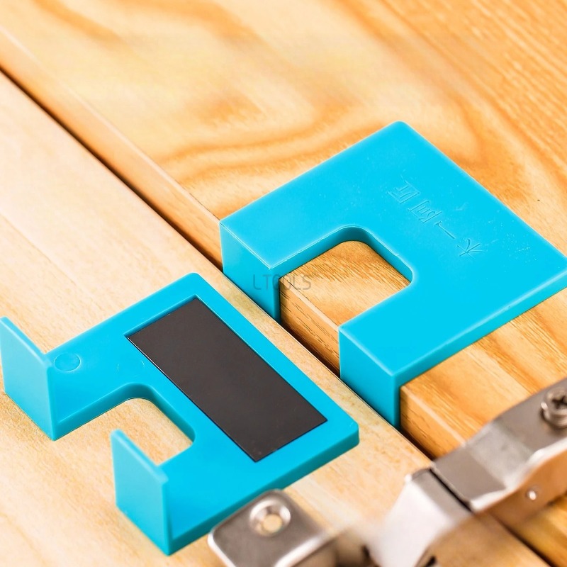 Magnetic Hinge Installation Jig Tool For Cabinet Doors Accurate Positioning Plate 2