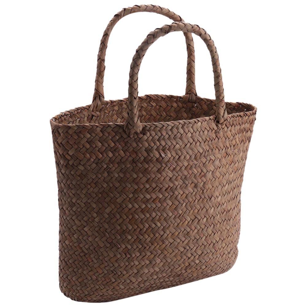 Handmade Straw Tote Bag Woven Rattan Handbag Summer Beach Bag for Women