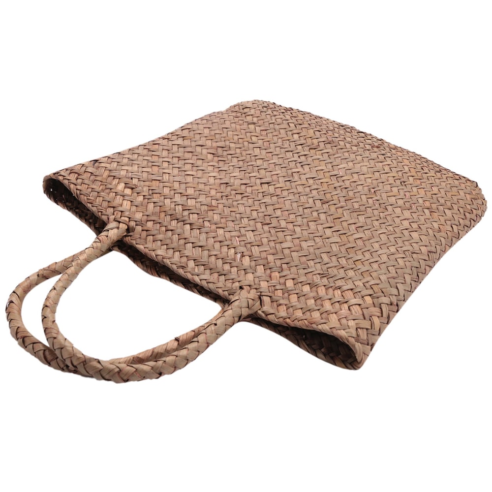 Handmade Straw Tote Bag Woven Rattan Handbag Summer Beach Bag for Women