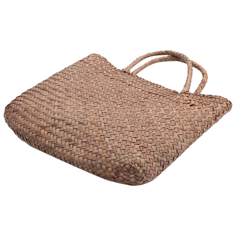 Handmade Straw Tote Bag Woven Rattan Handbag Summer Beach Bag for Women