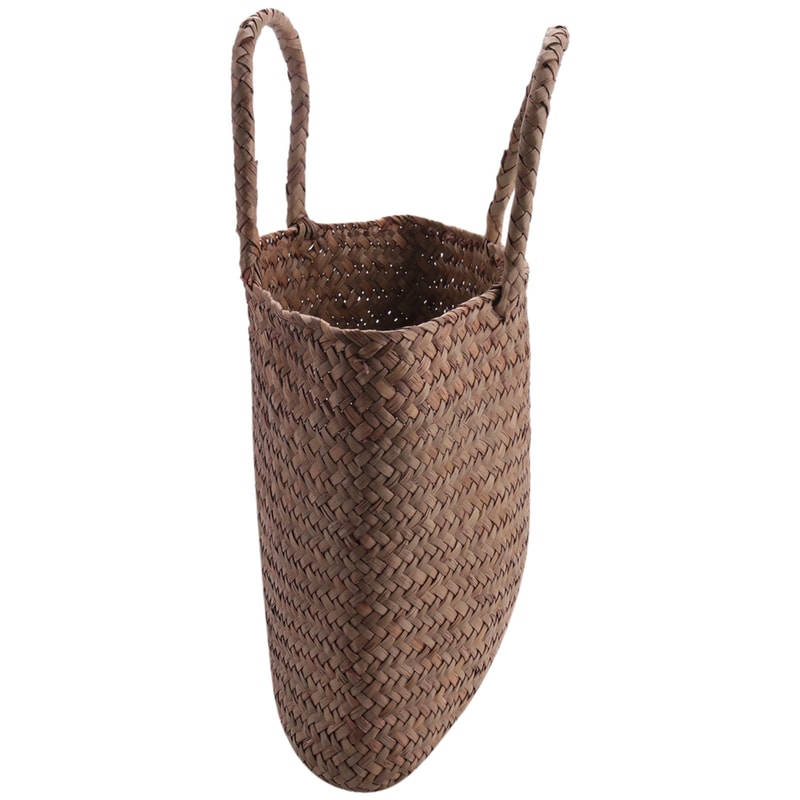 Handmade Straw Tote Bag Woven Rattan Handbag Summer Beach Bag for Women
