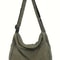 Large Capacity Canvas Crossbody Bag Adjustable Hobo Sling For Everyday Travel 0