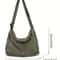 Large Capacity Canvas Crossbody Bag Adjustable Hobo Sling For Everyday Travel 2
