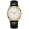 Ultra Thin Minimalist Leather Watch For Men Classic Quartz Dress Watch 0