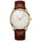 Ultra Thin Minimalist Leather Watch For Men Classic Quartz Dress Watch 4