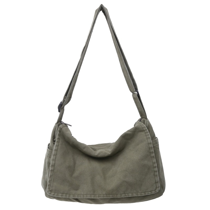 Minimalist Men Messenger Bag Large Capacity Casual Crossbody Travel Commuter Bag 6