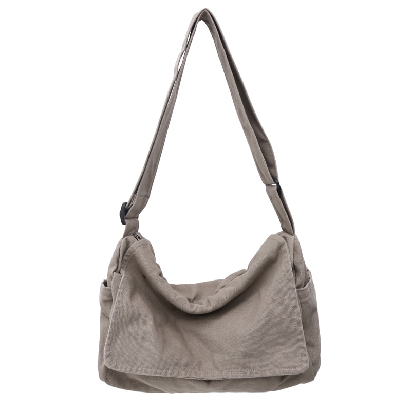 Minimalist Men Messenger Bag Large Capacity Casual Crossbody Travel Commuter Bag 8
