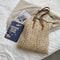 Boho Straw Beach Tote Bag Large Capacity Woven Shoulder Shopper for Women Vacation Style