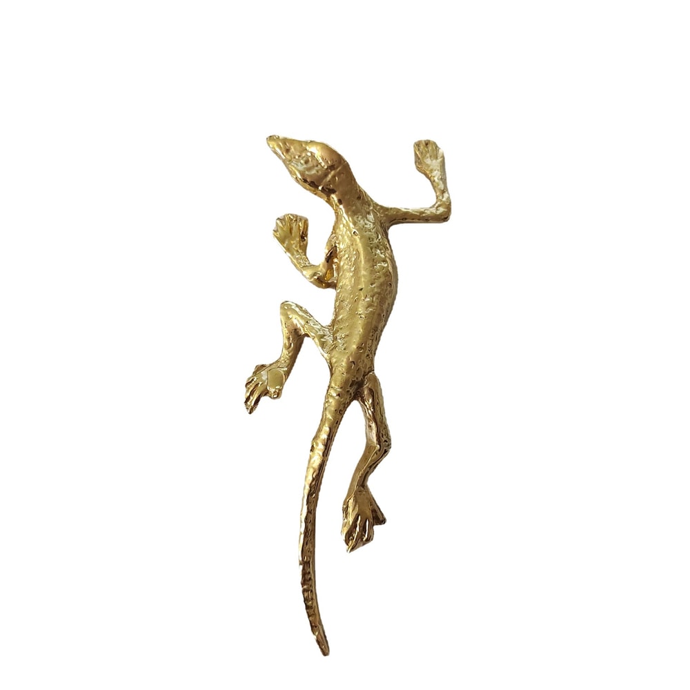 Brass Gecko Cabinet Handle Decorative Drawer Pull for Furniture Upgrade