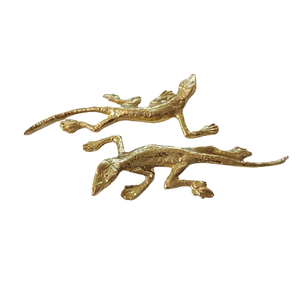 Brass Gecko Cabinet Handle Decorative Drawer Pull for Furniture Upgrade