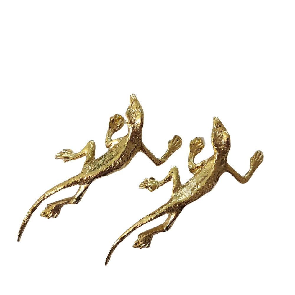 Brass Gecko Cabinet Handle Decorative Drawer Pull for Furniture Upgrade