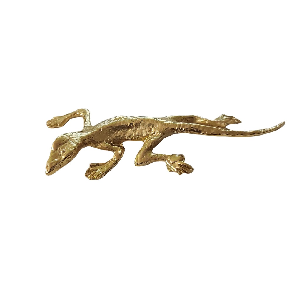Brass Gecko Cabinet Handle Decorative Drawer Pull for Furniture Upgrade