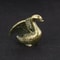 Vintage Brass Swan Figurine Mini Animal Statue For Desk Tea Pet Decor 0