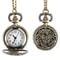 Vintage Butterfly Pocket Watch Necklace for Women Retro Quartz Pendant Timepiece Gift
