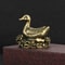Brass Duck Figurine Mini Desk Decor Sculpture For Office Home Tea Pet Display 1