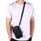 Leather Waist Bag for Men Crossbody Phone Holder Compact Outdoor Travel Belt Bag