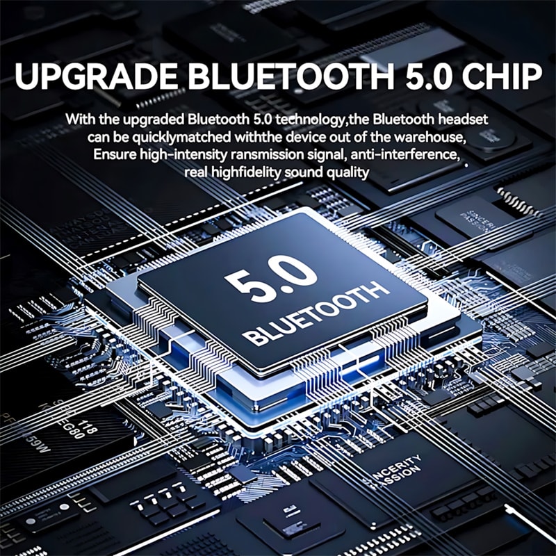 Transparent LED Display Wireless Earbuds With ENC Noise Cancellation Bluetooth 2