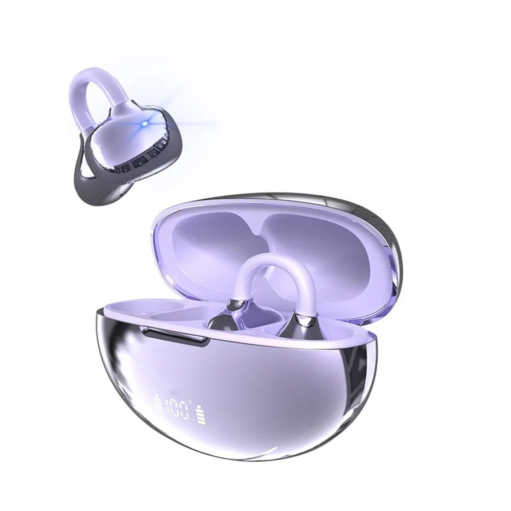 Invisible ClipOn Bluetooth Headphones With Noise Cancelling Long Battery Life 4