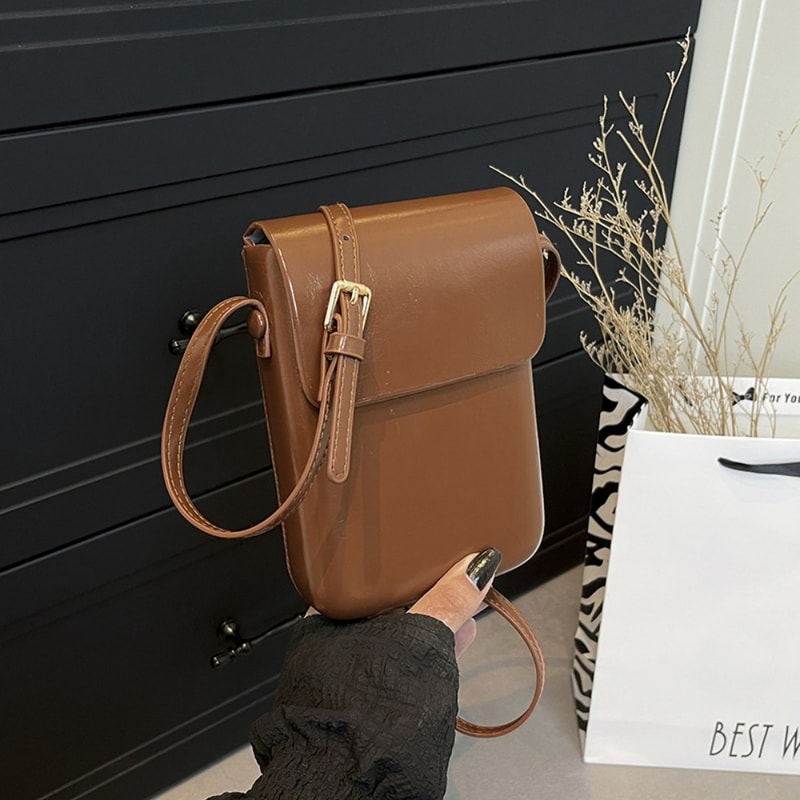 Slim PU Leather Crossbody Phone Bag Wallet For Women With Adjustable Strap And Large Capacity 5