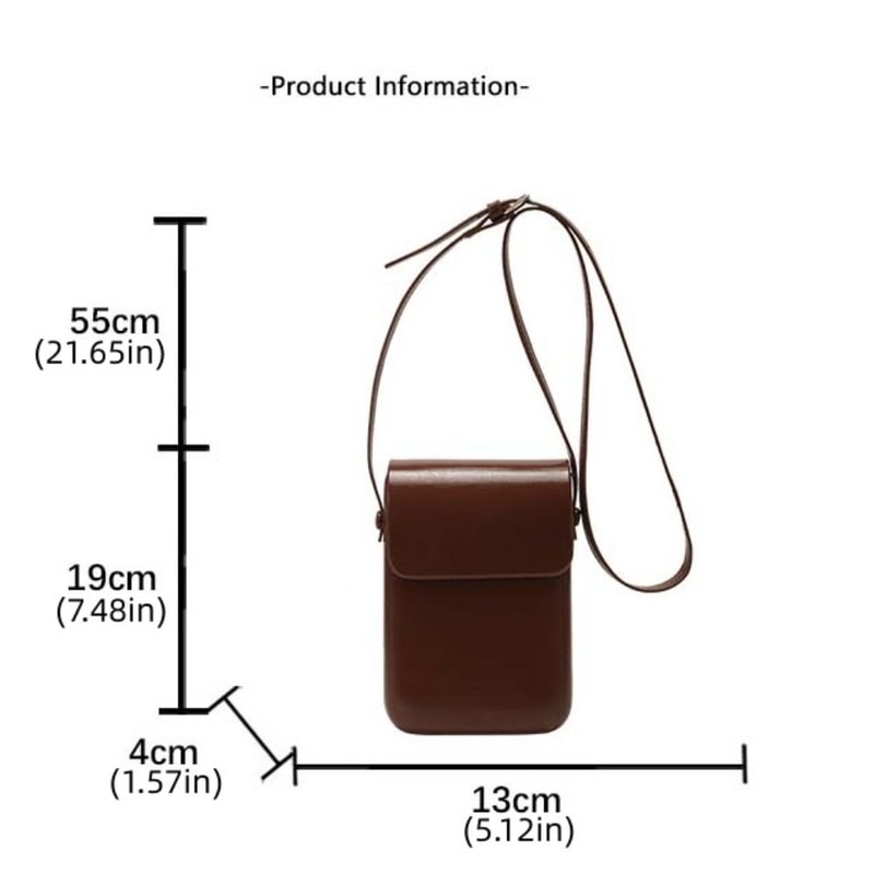 Slim PU Leather Crossbody Phone Bag Wallet For Women With Adjustable Strap And Large Capacity 4