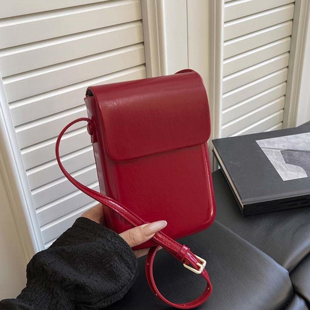 Slim PU Leather Crossbody Phone Bag Wallet For Women With Adjustable Strap And Large Capacity 7