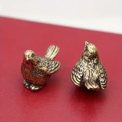 elegant brass sparrow tea pet figurine for tea rituals and home decor