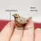 Elegant Brass Sparrow Tea Pet Figurine For Tea Rituals And Home Decor 2