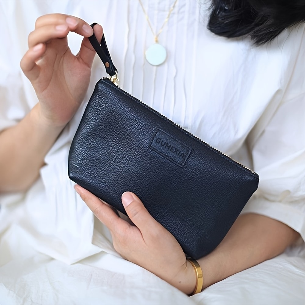 Elegant Cow Print PU Leather Clutch Bag Chinese Style Handbag 3