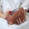 Elegant Cow Print PU Leather Clutch Bag Chinese Style Handbag 7