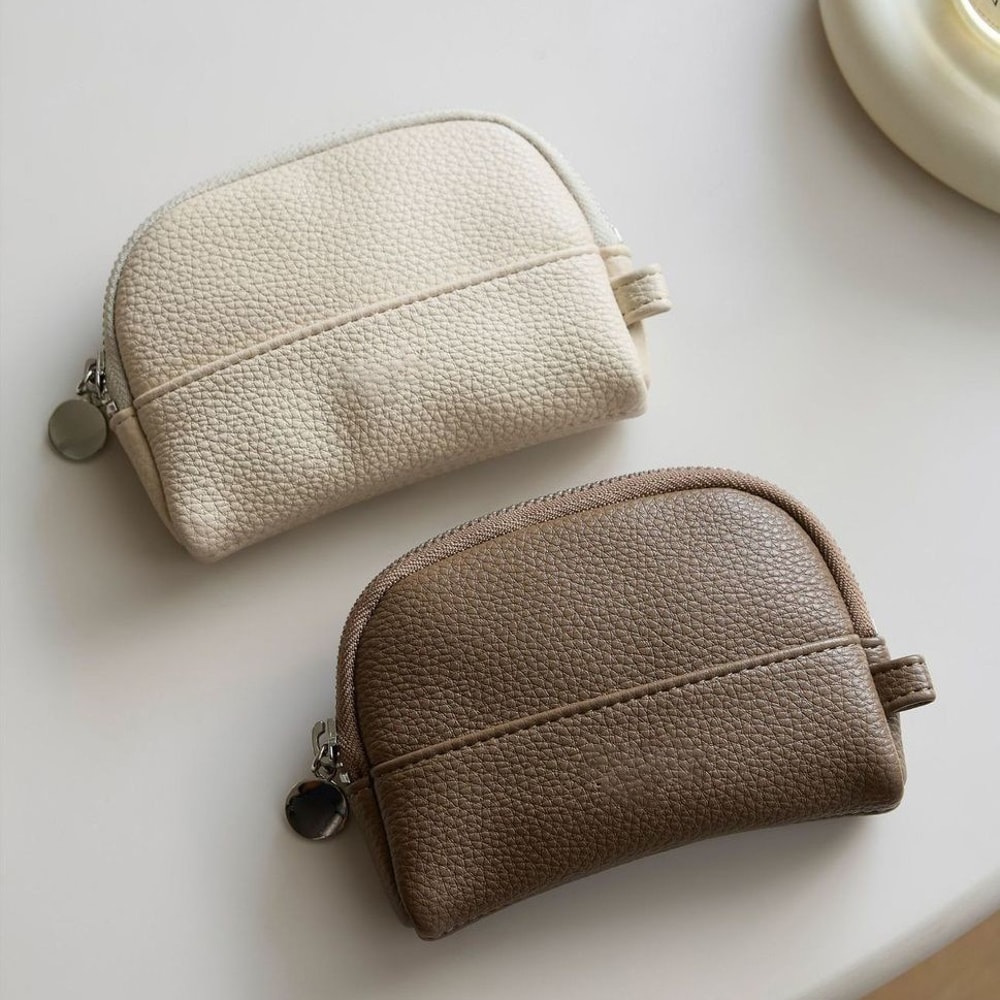 Vintage Mini Coin Purse Key Holder Pouch With Zipper Small Card Wallet 0