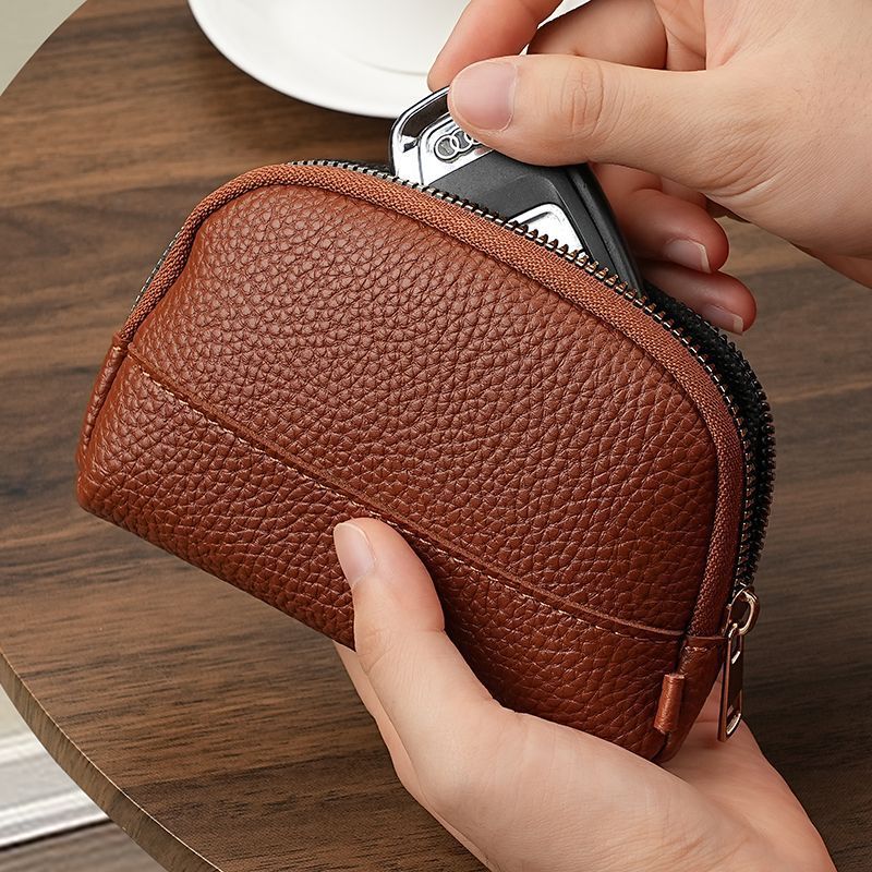 Vintage Mini Coin Purse Key Holder Pouch With Zipper Small Card Wallet 1