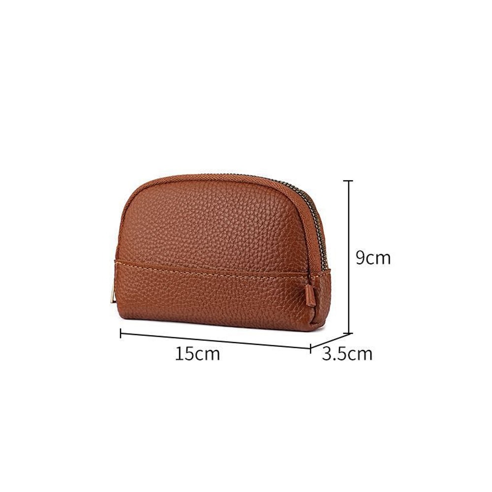 Vintage Mini Coin Purse Key Holder Pouch With Zipper Small Card Wallet 4