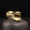Vintage Copper Figurine Mini Trophy Statue Desk Decor Sculpture 3